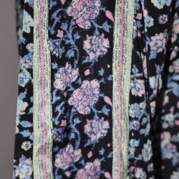 Free People, Skyway Drive In Blouse floral design snap buttons Long sleeve - Picture 10 of 13
